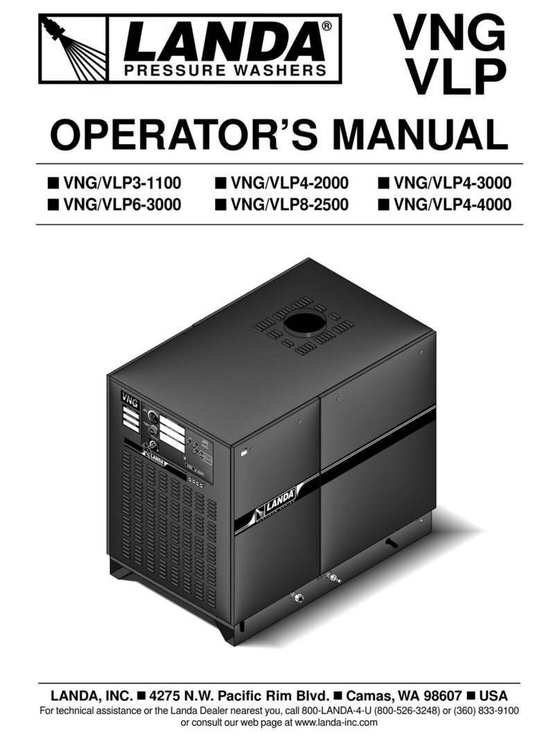 Landa VLP3-1100 Operator's manaul