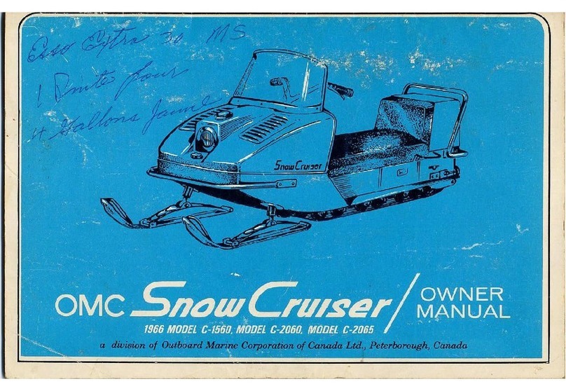 OMC 1966 Snow Cruiser C-1560 Ownr manual