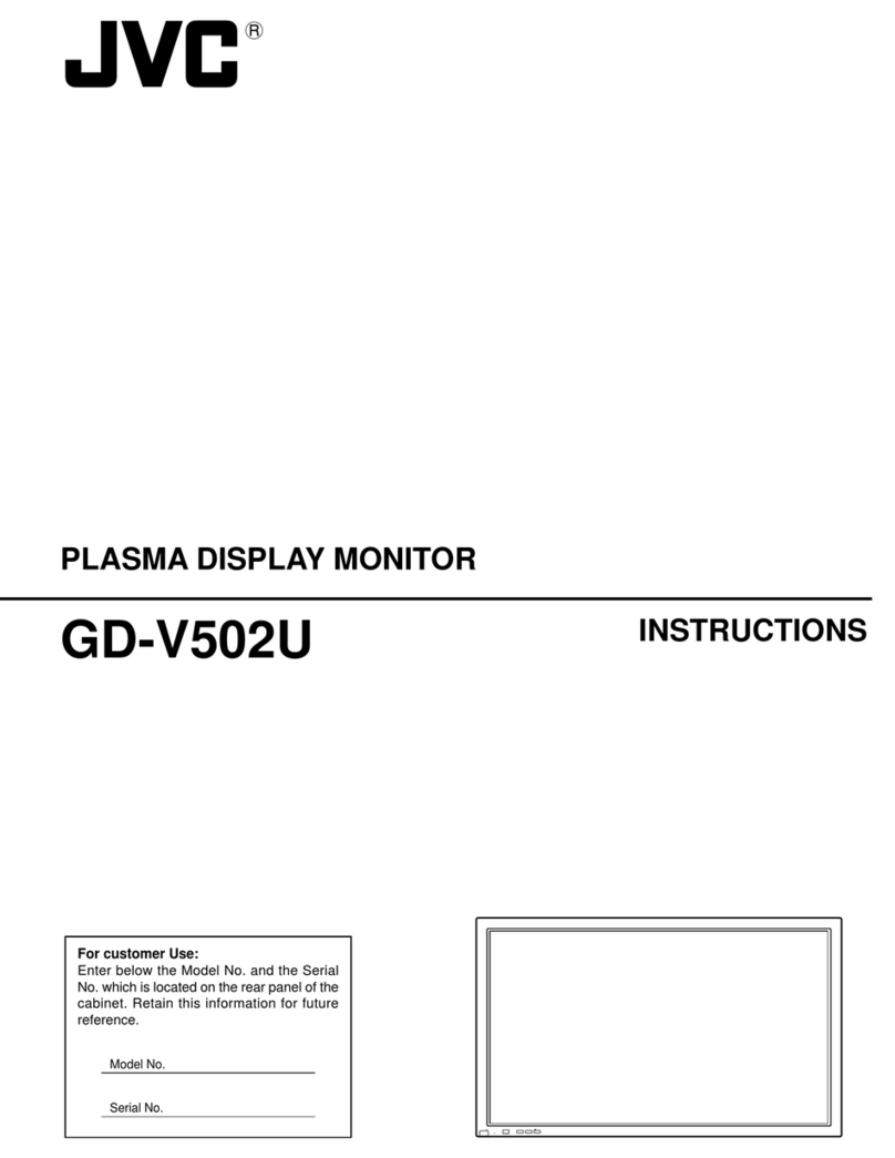 JVC GD-V502U - Plasma Display Monitor User manual