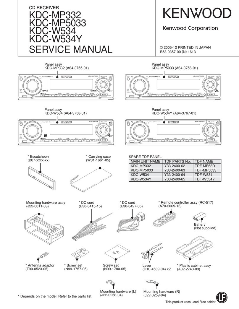 Kenwood KDC-MP332 User manual