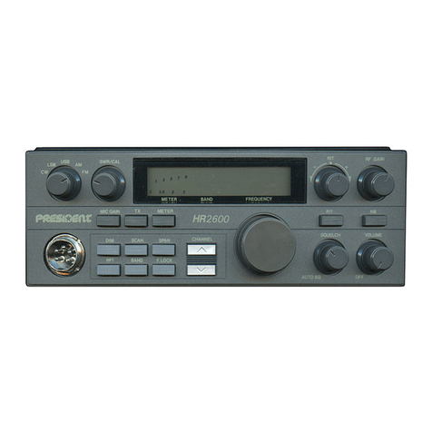 PRESIDENT HR2600 user guide