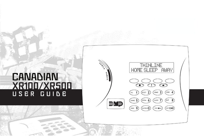 Digital Monitoring Products Canadian XR100 User manual