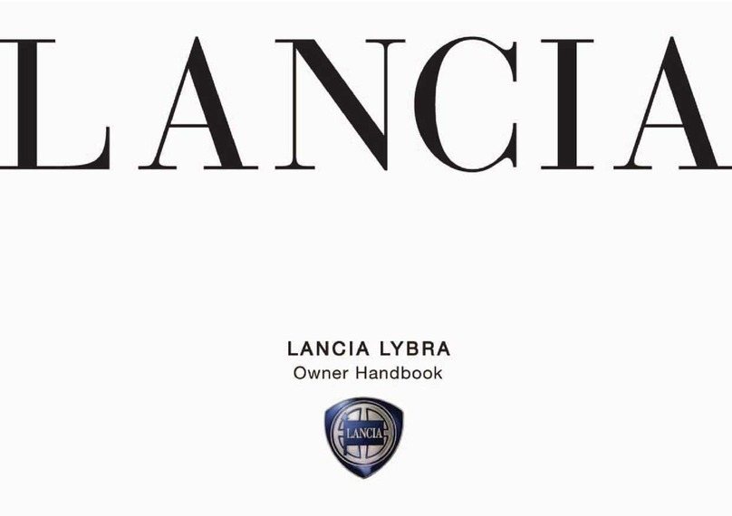 Lancia Lybra User guide Lancia Lybra User guide