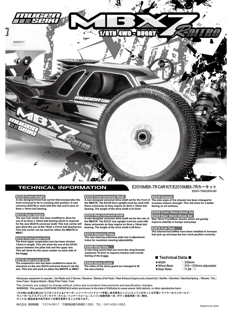 Mugen Selki MBX7 technical information Mugen Selki MBX7 technical information