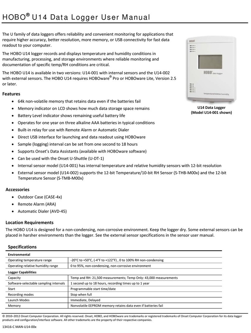 Hobo U14 user manual