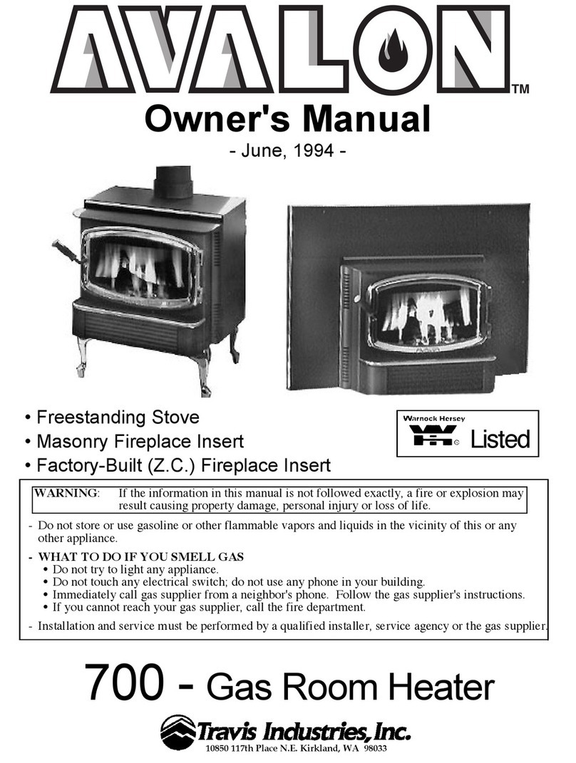 Avalon 700 B-Vent owner's manual