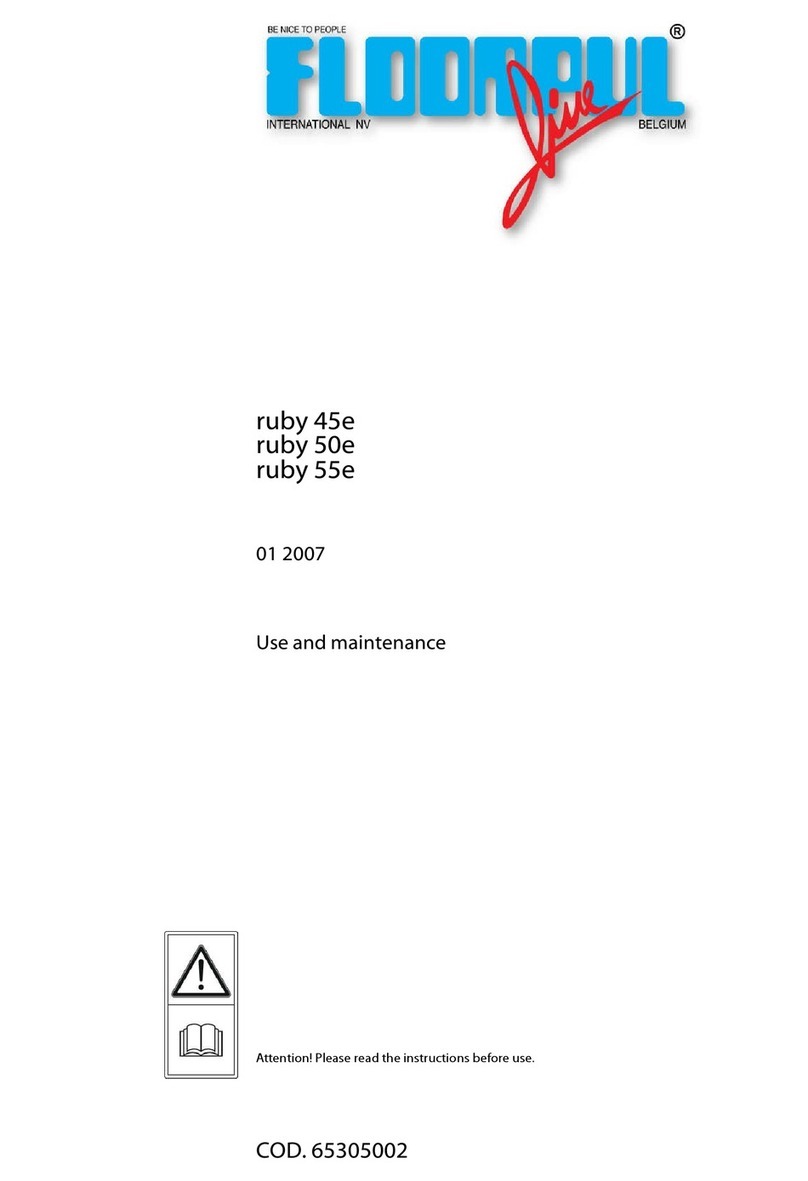 Floorpul ruby 45e Use and maintenance