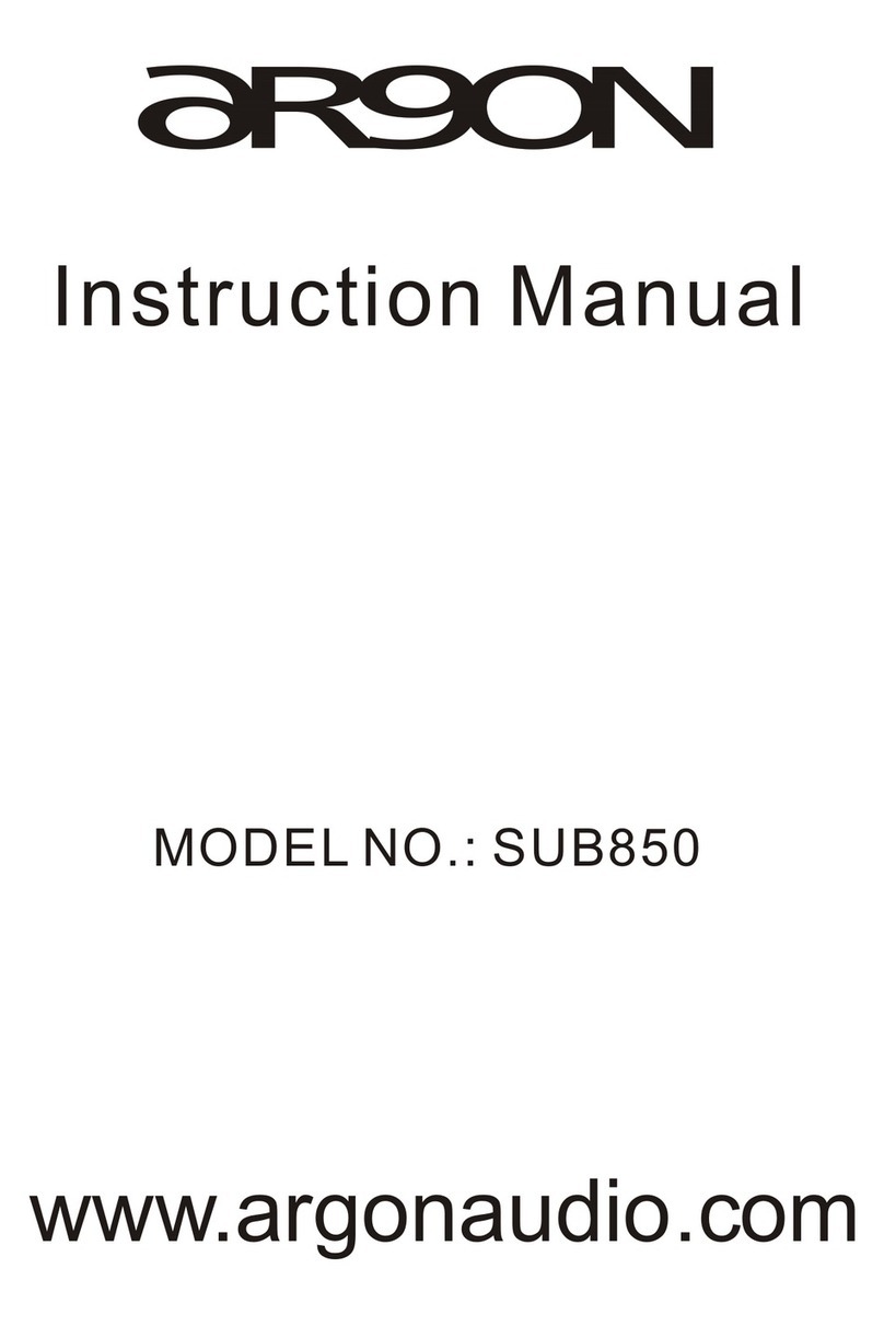 argon audio SUB850 User manual