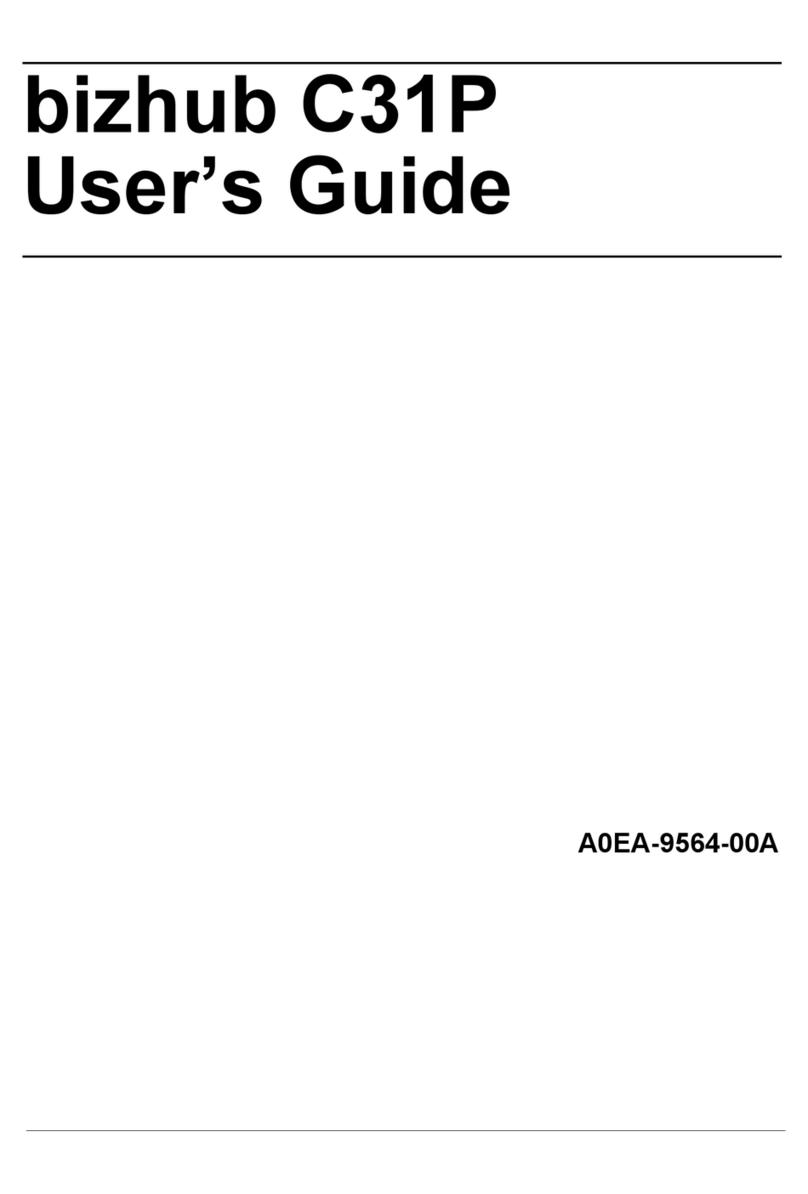 Konica Minolta bizhub C31P User manual