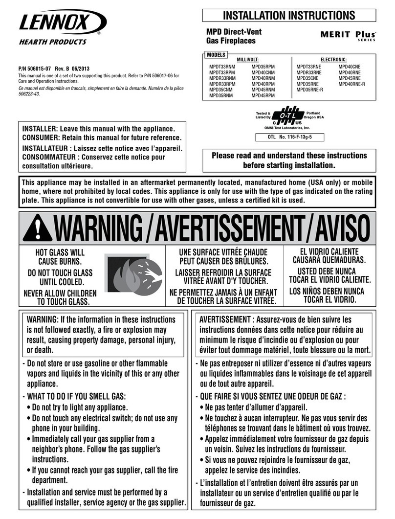 Lennox MPDT33RNM User manual