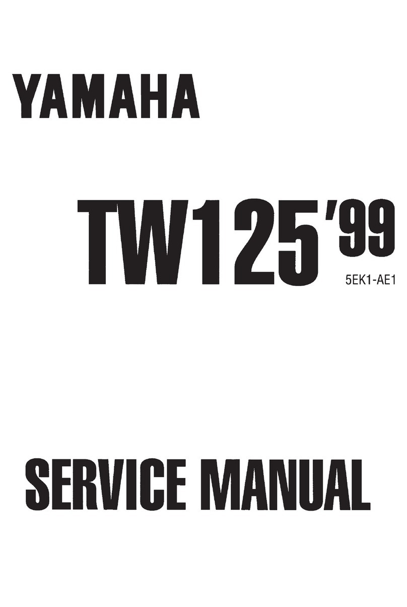 Yamaha TW125 1999 User manual