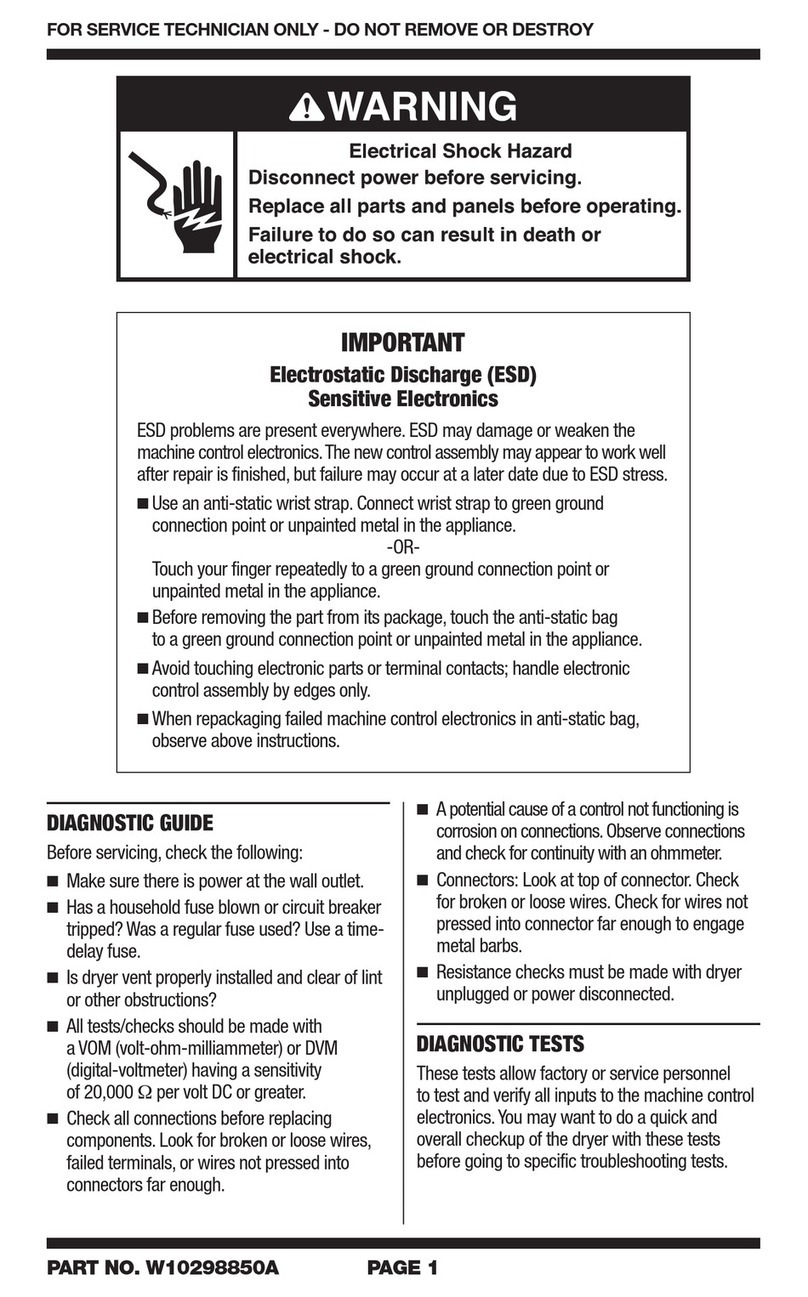 Whirlpool W10298850 Technical data