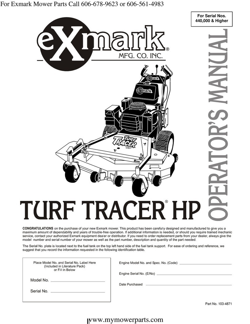 Exmark Turf tracer HP User manual