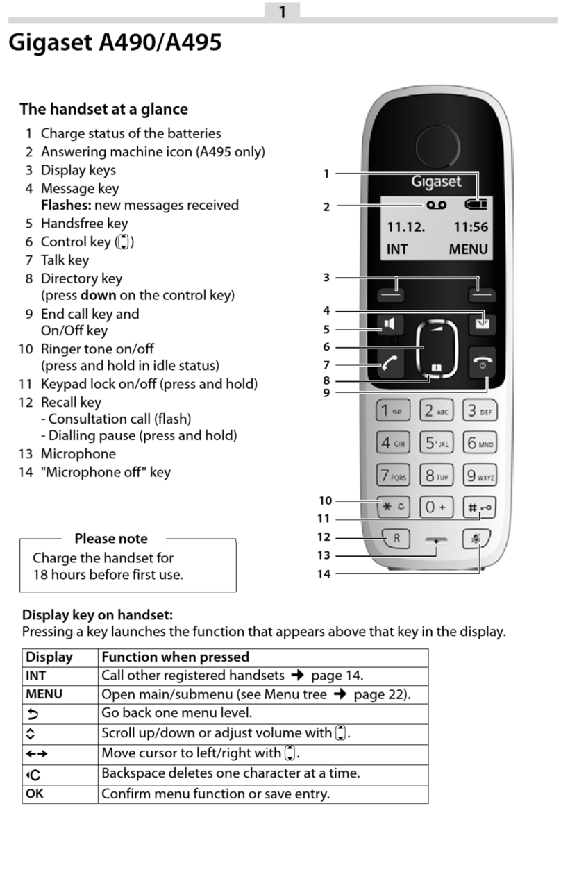 Gigaset A490 user guide