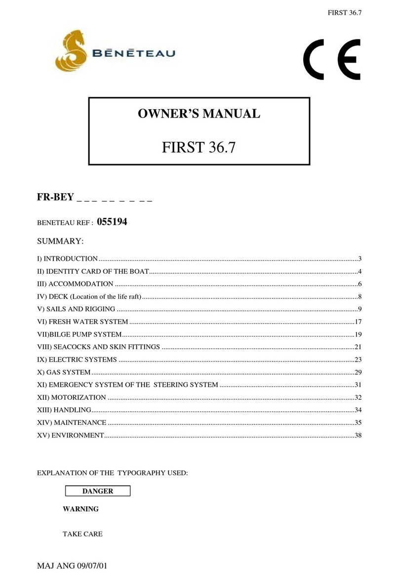 BENETEAU FIRST 36.7 User manual