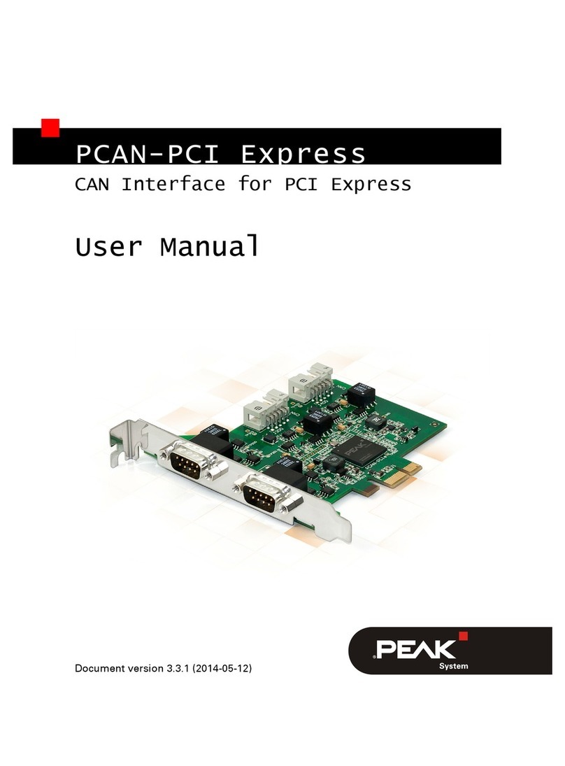 Peak PCAN-PCI Express user manual