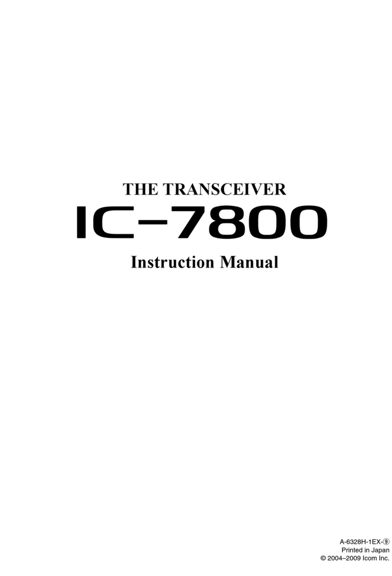 Icom IC-7800 User manual Icom IC-7800 User manual