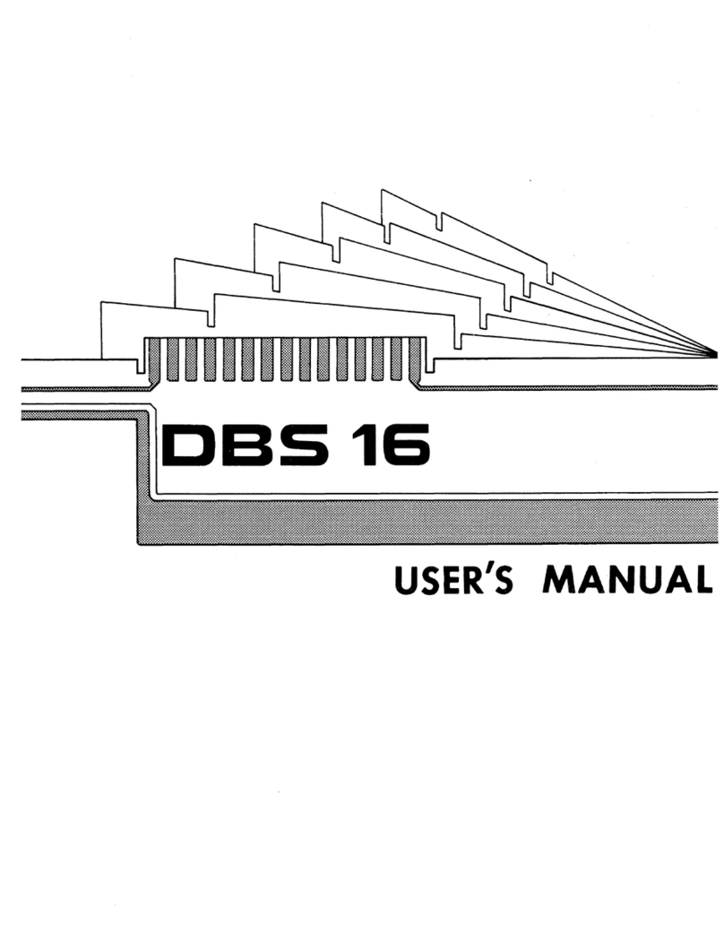 DBSlnternational DBS 16 user manual