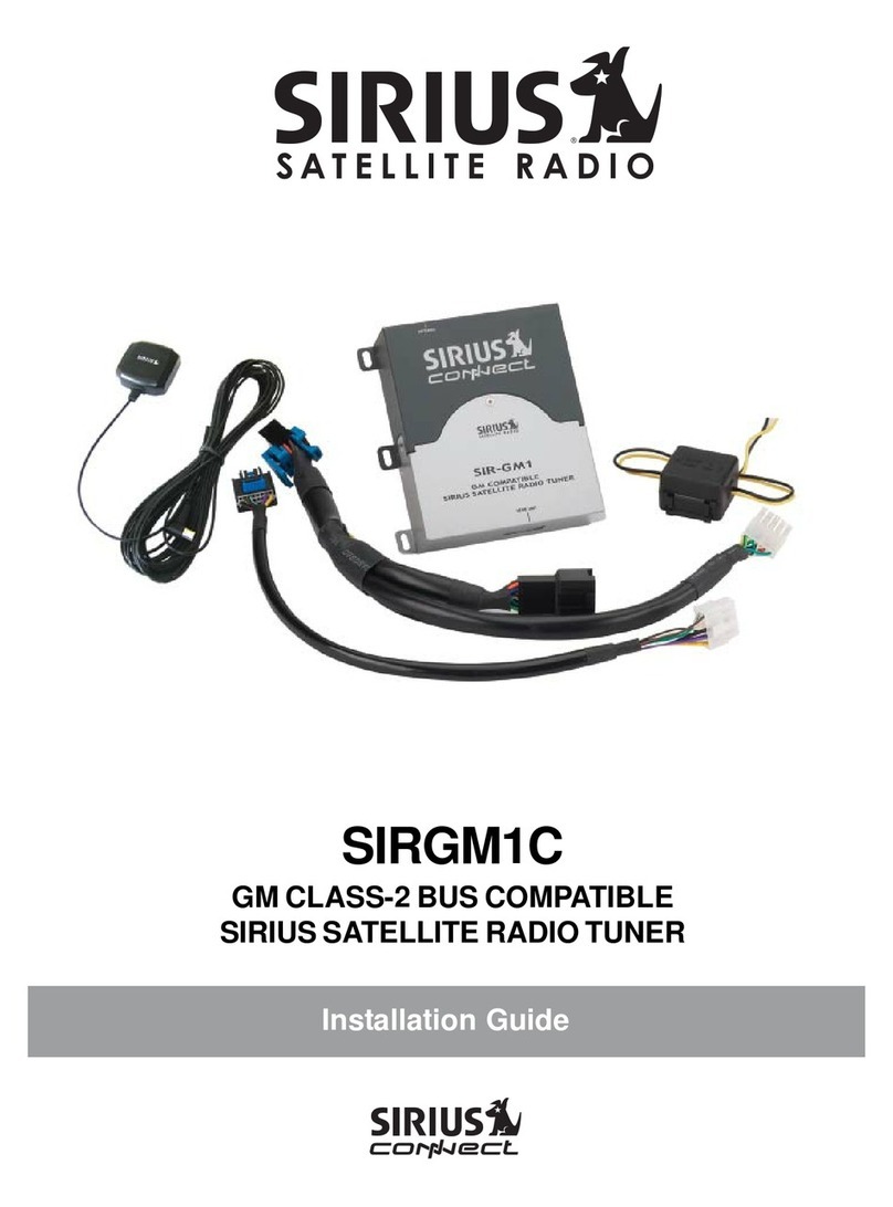 Sirius Satellite Radio SIRGM1C installation guide
