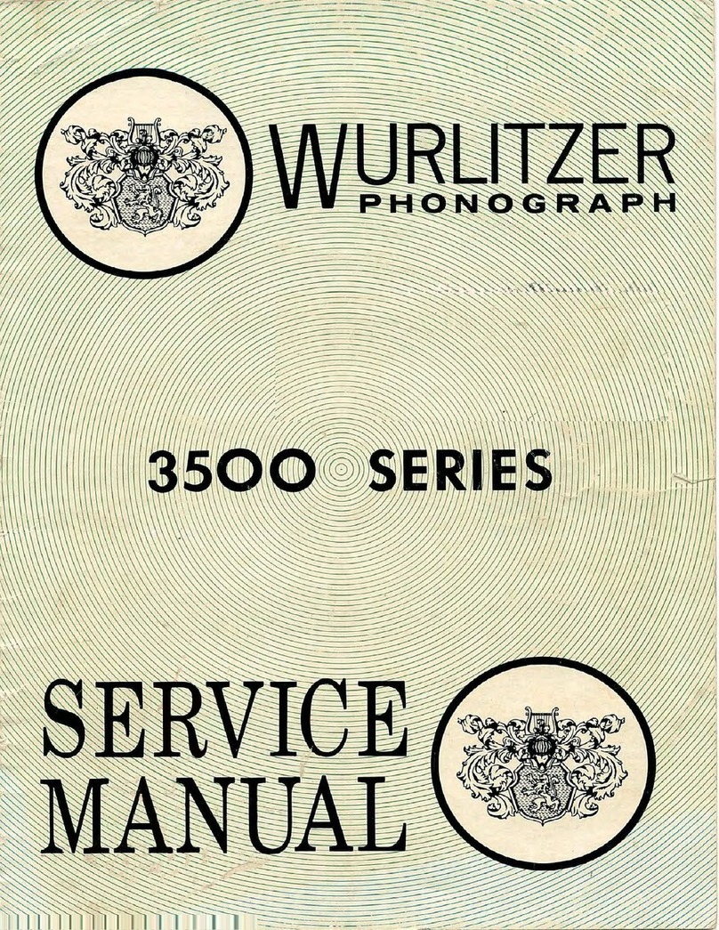 Wurnitzer 3500 Series Service manual