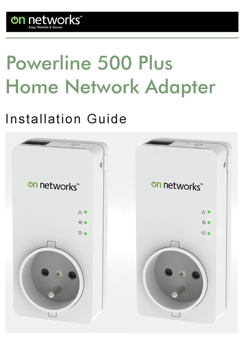 on networks Powerline 500 Plus installation guide