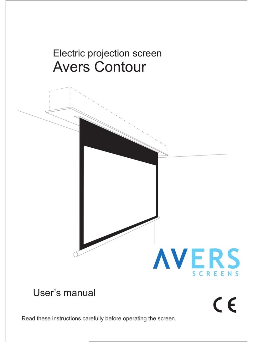Avers Screens Electric projection screen user manual