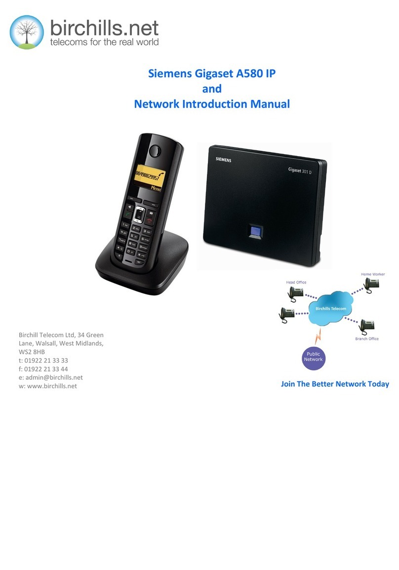 Gigaset A580 IP Reference manual
