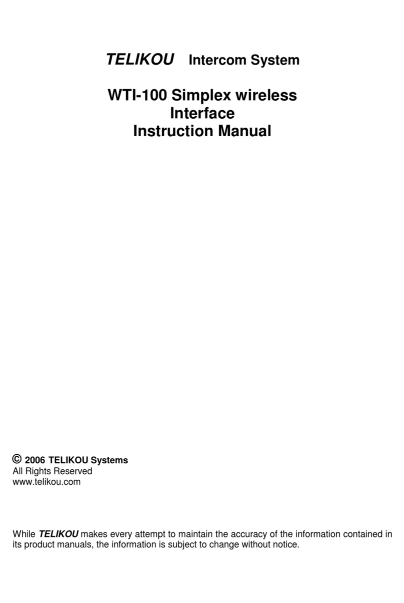 Telikou WTI-100 instruction manual