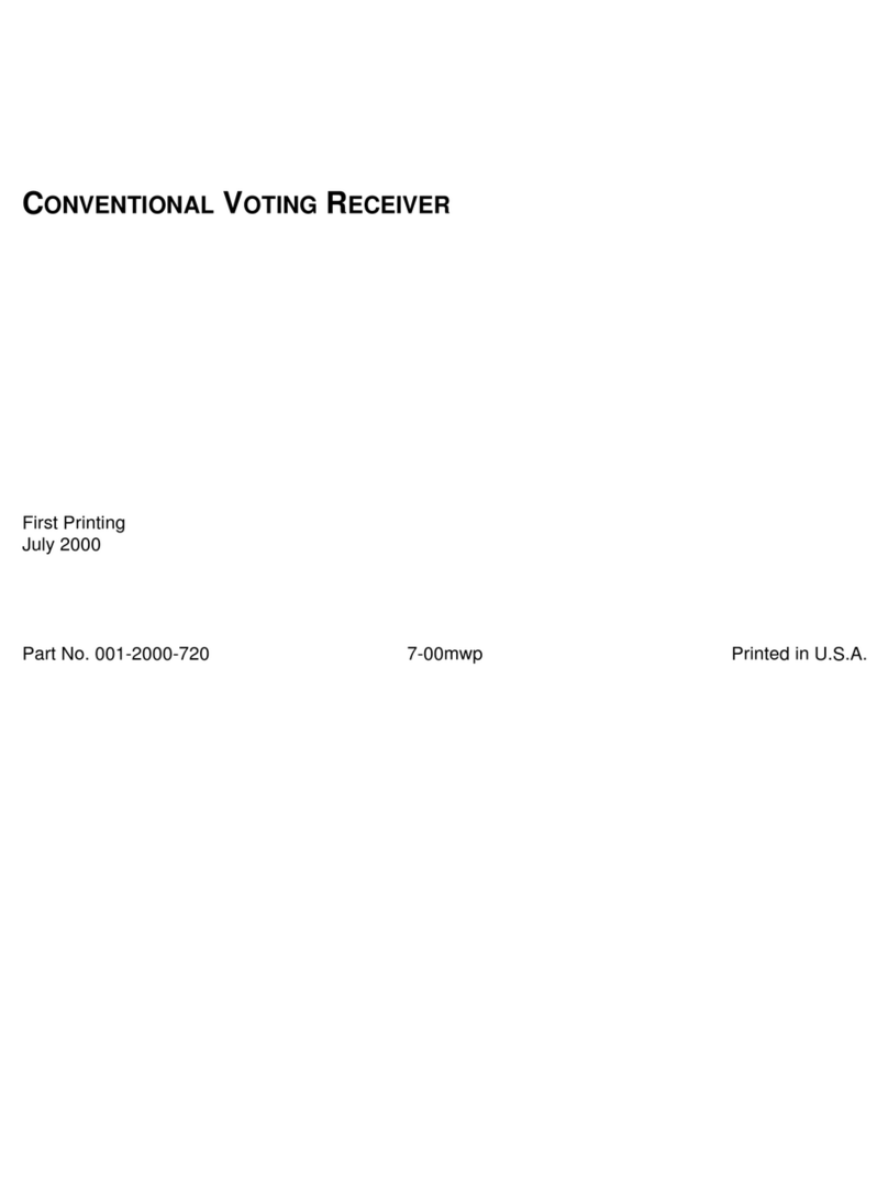 E.F. Johnson Company CONVENTIONAL VOTING RECEIVER user guide
