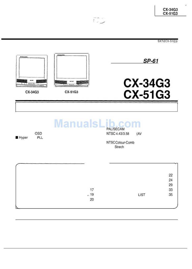 Sharp CX-34G3 User manual