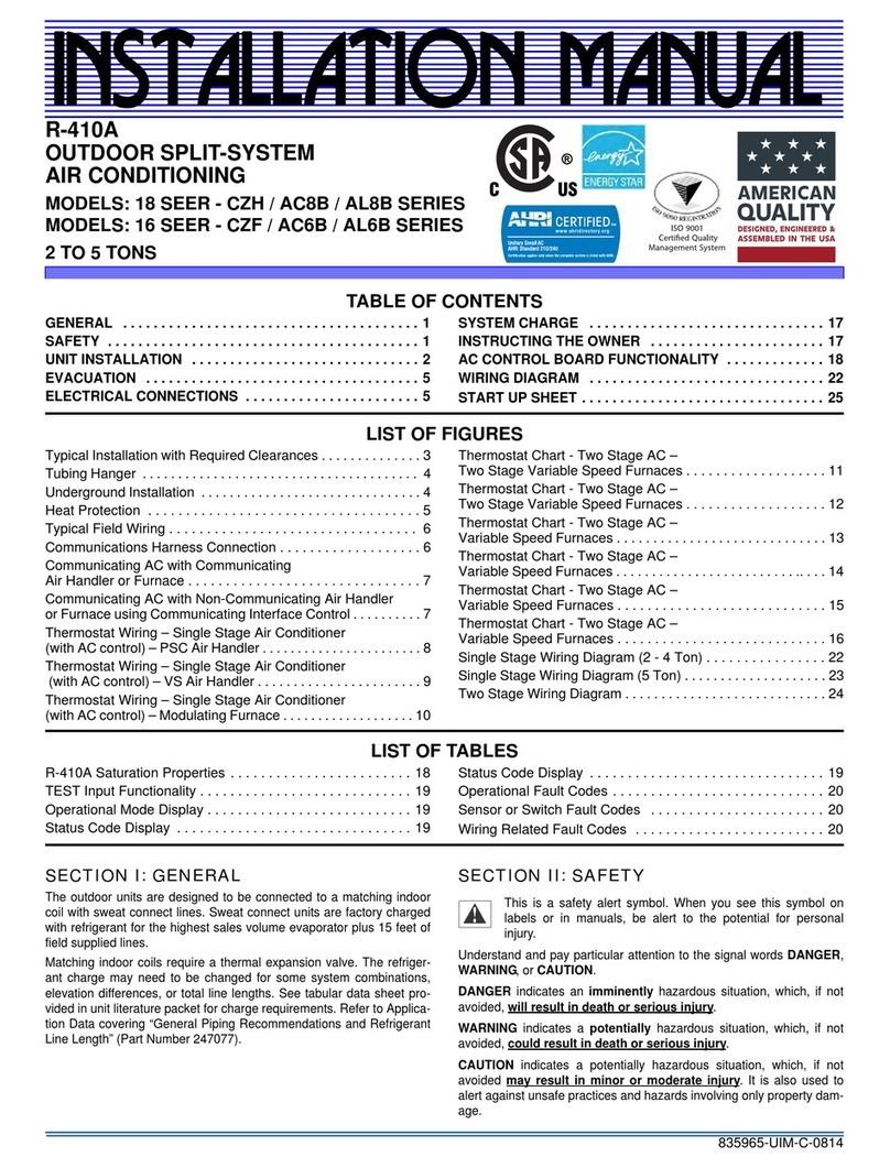 York CZH User manual