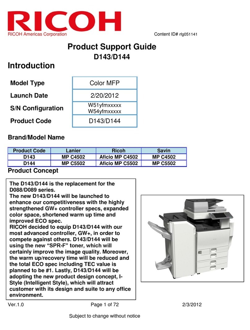 Ricon D143 Support guide