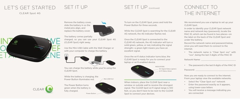 Clear Spot 4G user guide