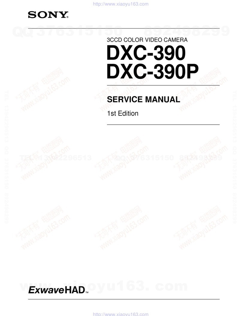 Sony DXC-390 User manual