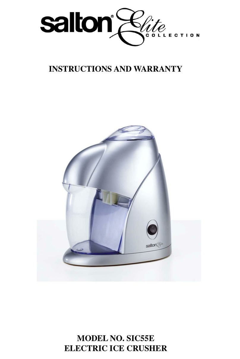 Salton elite SIC55E instructions