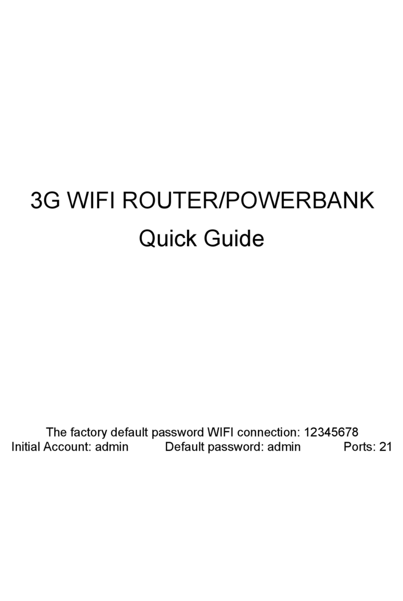 Floureon 3G WIFI ROUTER/POWERBANK User manual