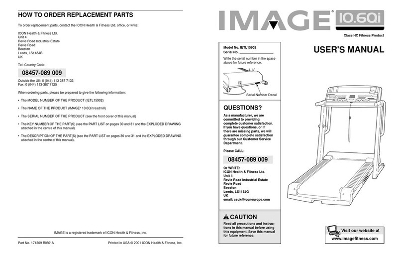 Image Fitness IETL15902 user manual