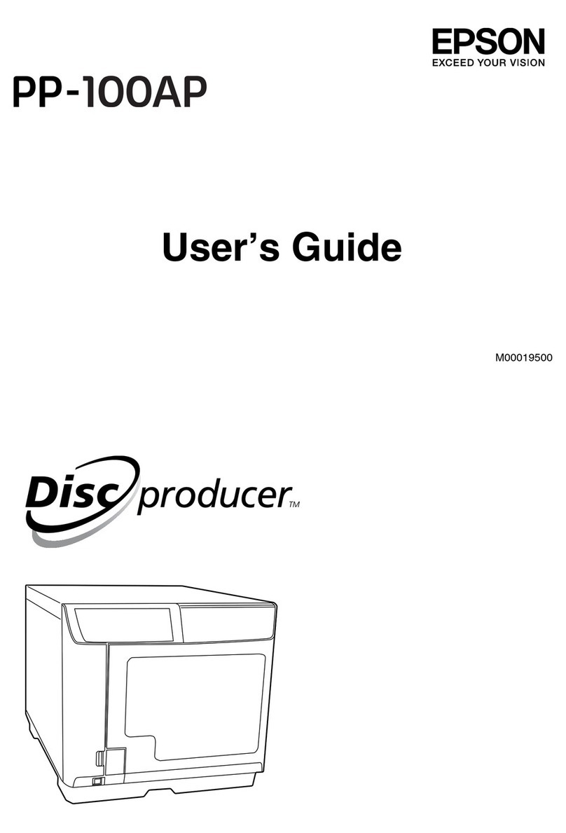 Epson Disc Producer PP-100AP User manual