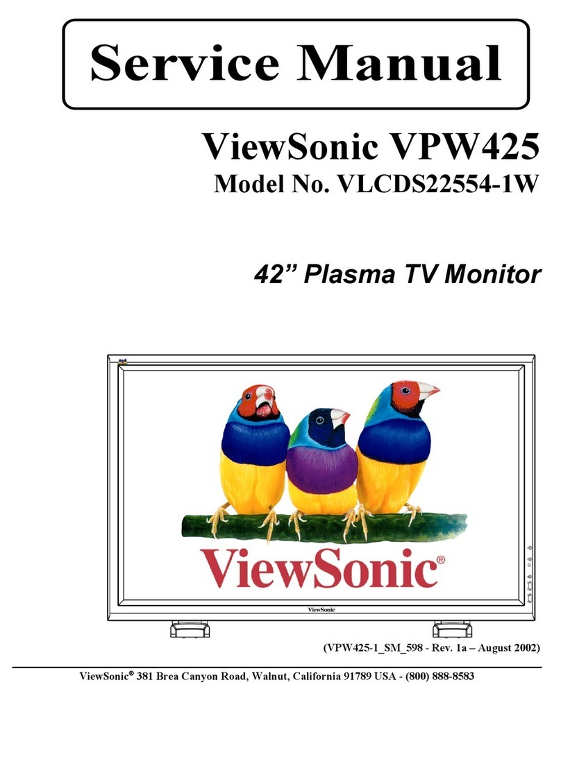 ViewSonic VPW425 - 42" Plasma TV User manual