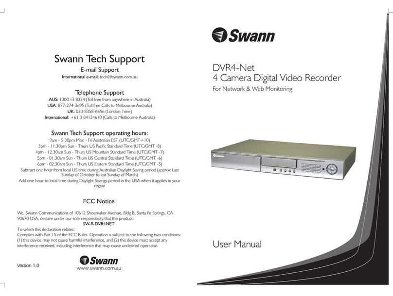 Swann DIGITAL GUARDIAN DVR4-NET User manual