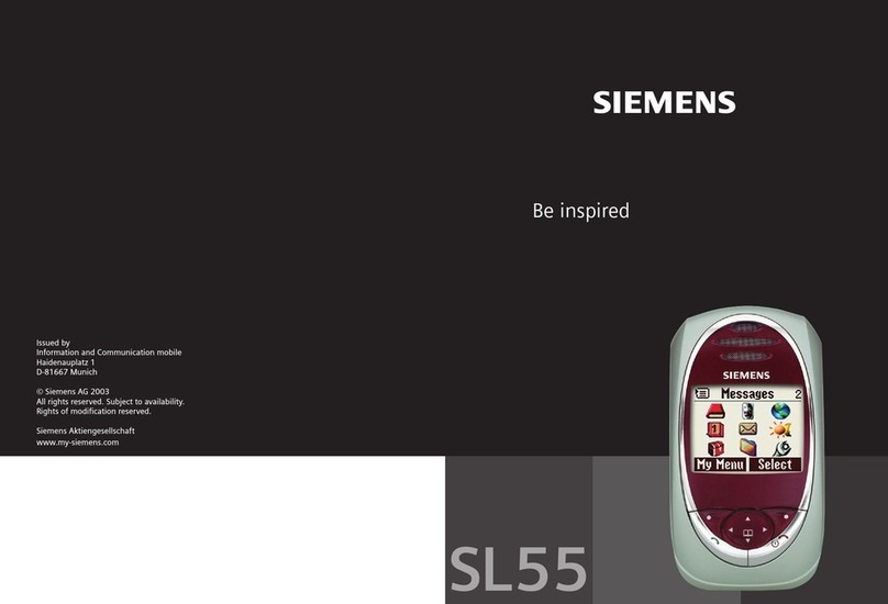 Siemens Gigaset SL55 User manual Siemens Gigaset SL55 User manual
