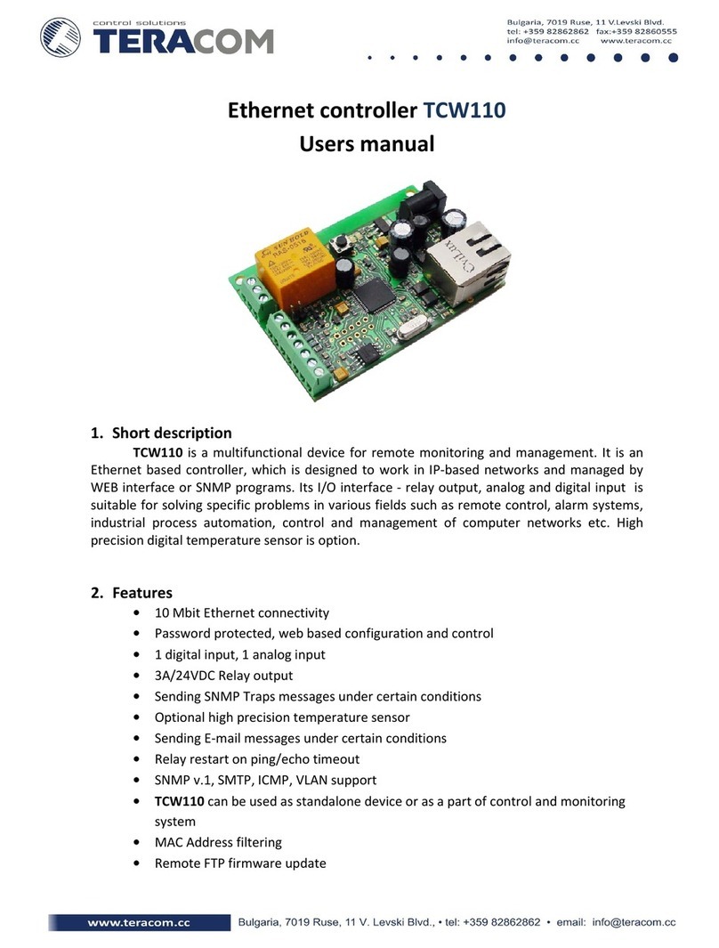 Teracom TCW110 user manual