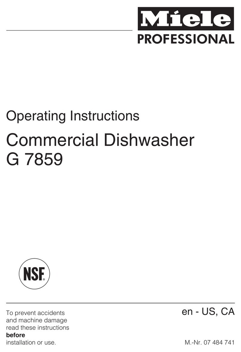 Miele G 7859 operating instructions