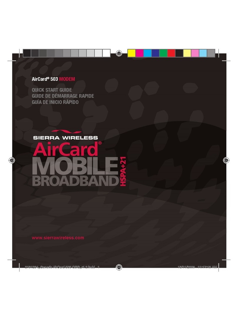 Sierra Wireless AirCard 503 User manual Sierra Wireless AirCard 503 User manual
