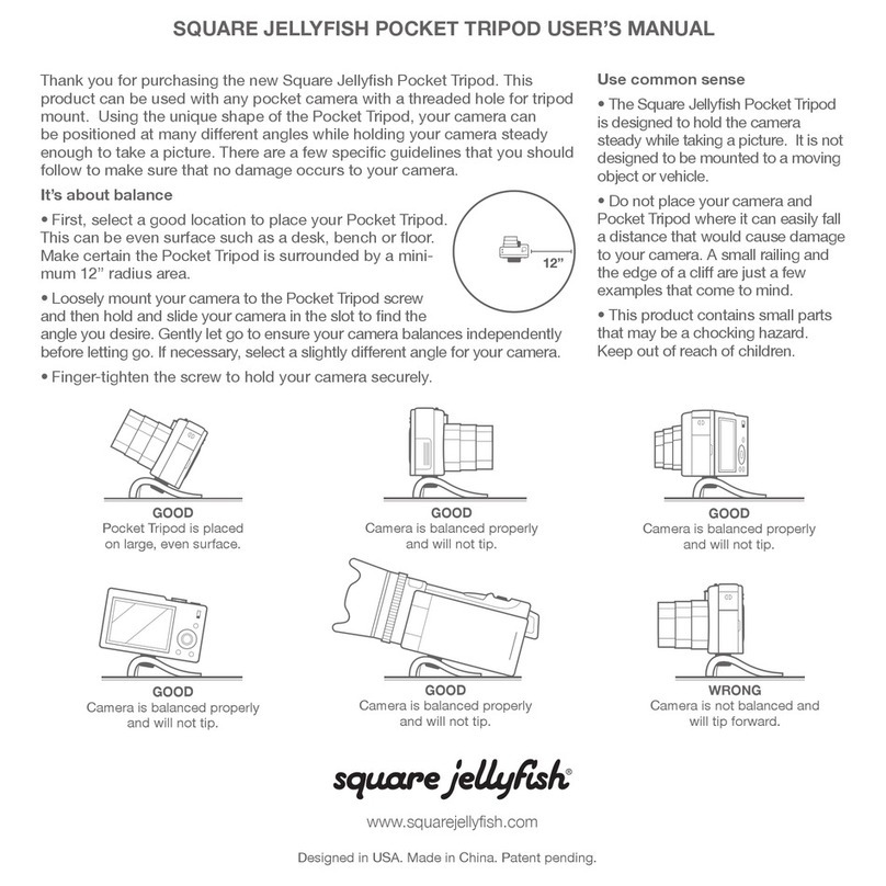Square Jellyfish Pocket Tripod user manual