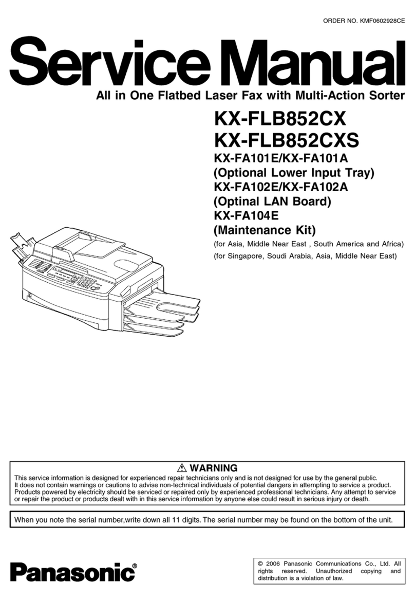 Panasonic KX-FLB852CX Service manual