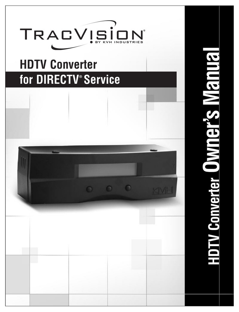 TracVision Trackvision HDTV converter owner's manual