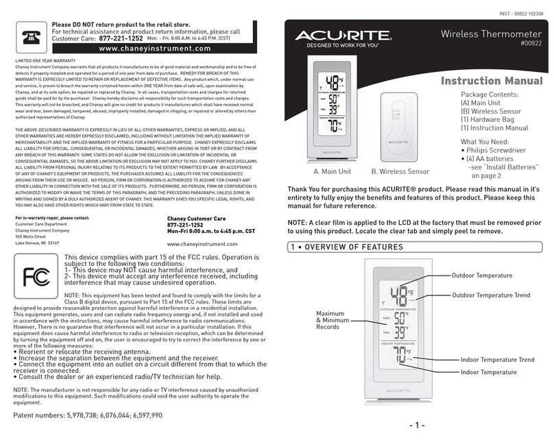 ACU-RITE 822 instruction manual