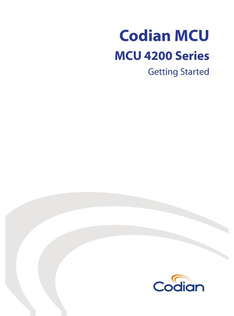 Codian MCU 4200 Series User manual