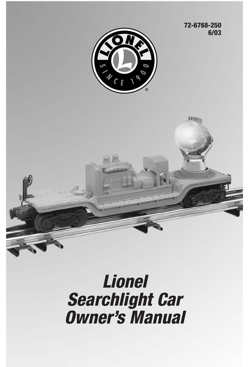 Lionel Searchlight Car owner's manual